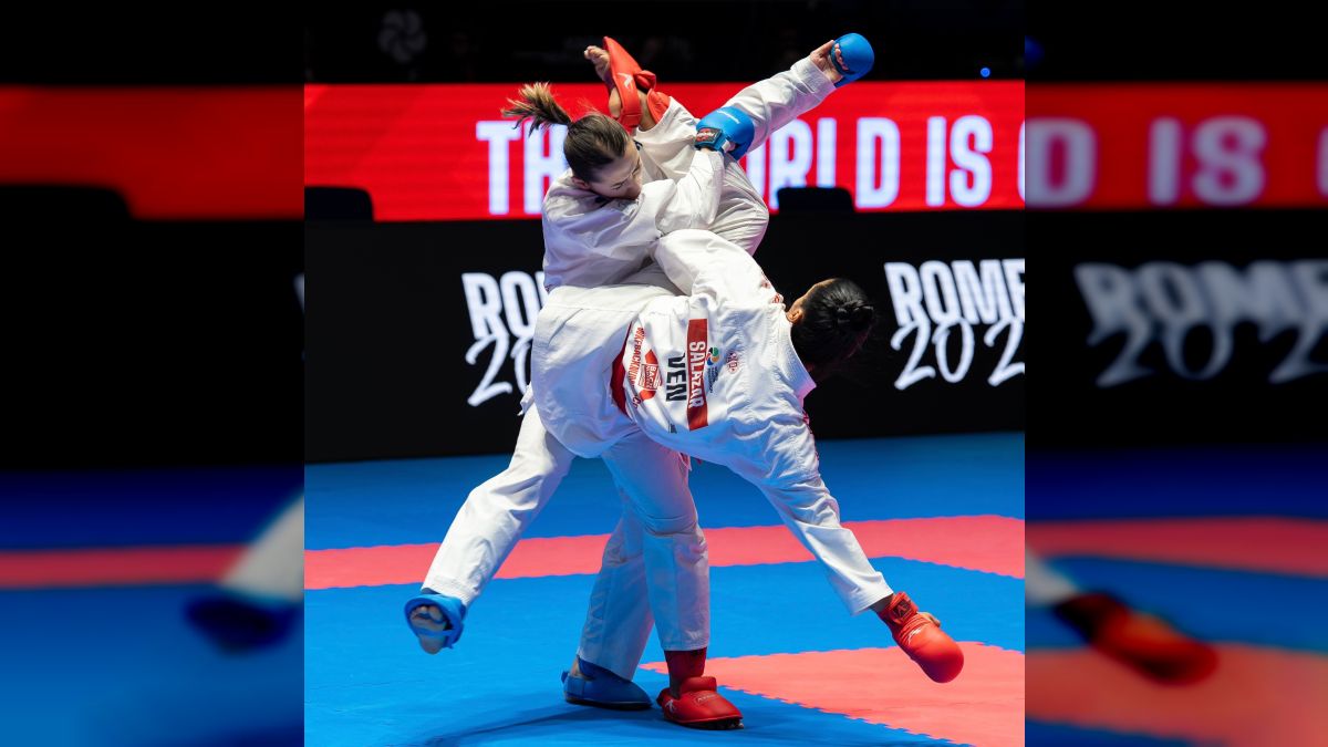Yorgelis Salazar en el Torneo Internacional Karate One Serie A